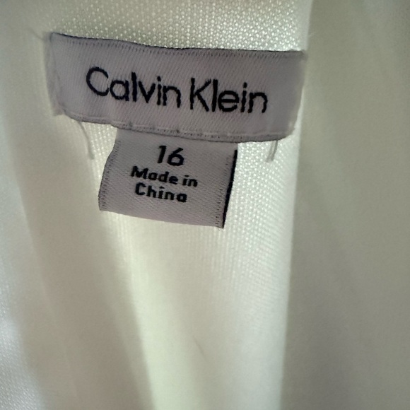 Calvin Klein Girls White Dress - Picture 2 of 9